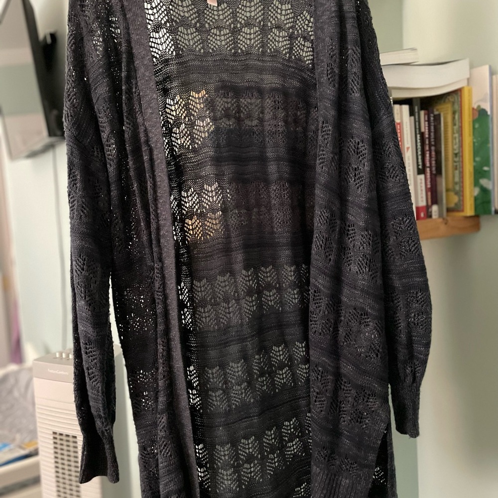 LC Lauren Conrad Navy Cardigan Sweater